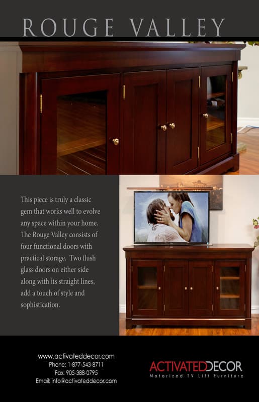 The Rouge Valley - TV LIFT Cabinet detail view 2