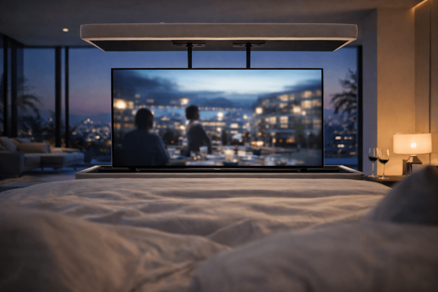 Hidden Under-Bed TV Lift System